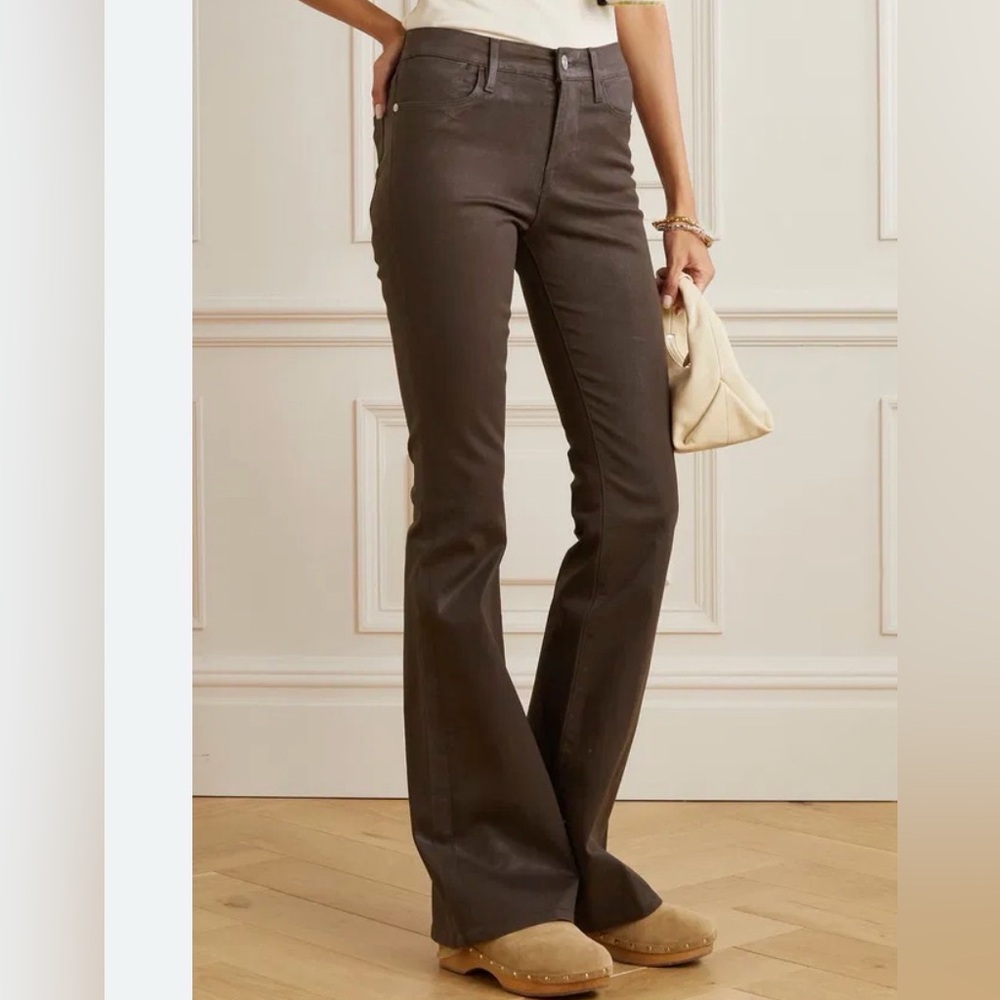 Frame Denim Chocolate Le High Flare Jeans